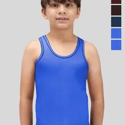 AMUL COMFY Boys Pack Of 6 Pure Cotton Undershirt Vests-picture-33