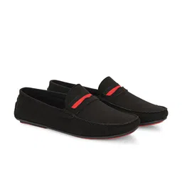FOGGY Men Striped Suede Loafers-picture-24