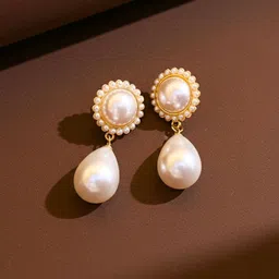 COOLWOOL Teardrop Shaped Drop Earrings-picture-13