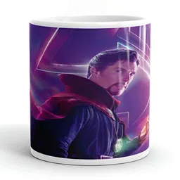 Mr UVD White & Purple Graphic Printed Ceramic Glossy Mug 350 ml-picture-33