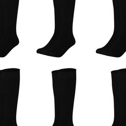 MUKHAKSH Unisex Black Socks-picture-46