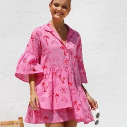 Routes by All About You Print Dress-image-50