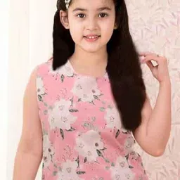 Bholukart Girls Floral Printed Regular Kurta with Trousers image 3