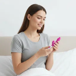 GENZVIBES VibeCheck Dual Motor Rechargeable Rabbit Massager | Body-Safe Silicone | I Massager image 5