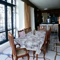 kashhtu Polyester 6 Seater Floral Table Cover image 3