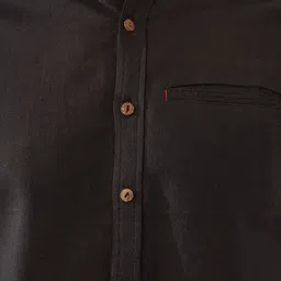 JAYPORE Men Standard Solid Button Down Collar Casual Pure Cotton Shirt image 5