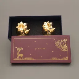 JAYPORE Gold-Toned Set of 2 Candle Holder image 3