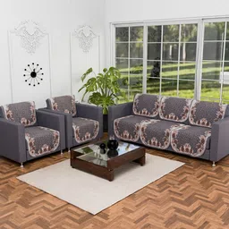 Myntra Elegant Homes Green Cotton Sofa Cover-picture-30