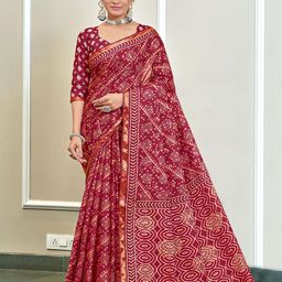 DIVASTRI Zari Bagru Saree-picture-15