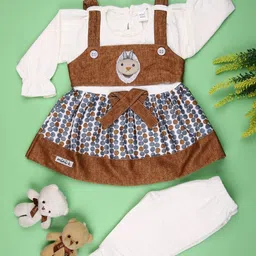 V-Mart Girls Printed T-shirt with Pyjamas-image-61