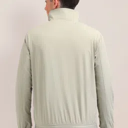 U.S. Polo Assn. Men Mock Collar Solid Casual Bomber Jacket image 2