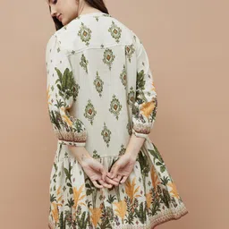 Colour Me by Melange Floral Print Fit & Flare Mini Dress image 3