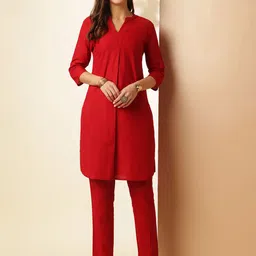 Anouk Pure Cotton Tunic  With Trousers Co-Ords image 1
