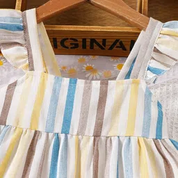 LULU & SKY Girls Striped Top with Shorts image 3