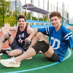 tynor Knee Cap Air Open Patella, Black & Green, Large, 1 Unit Knee Support image 5