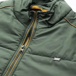 roadster Men Solid Varsity Jacket image 3