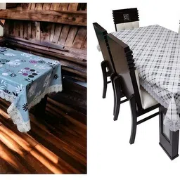 kashhtu Polyester 6 Seater Floral Table Cover-picture-15