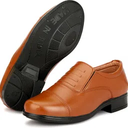 btom Lightweight Faux Leather Police and Oxford Police Shoes for Men Boots For Men Slip On For Men image 2