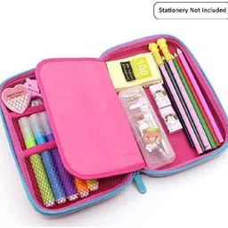 neel BTS, BT-21 Kpop Embossed Pencil Box Cute 3D Large Capacity Pencil Pouch Hardtop Pouch Organizer for School Stationery Large Pouch for Return Gift set For Kids Art Canvas Pencil Box image 3