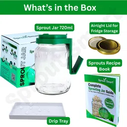 sproutsmart Glass, Plastic Sprout Maker - 720 ml image 2