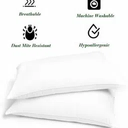 urmila creation Polyester Fibre Sleeping Pillow Pack of 6 Solid LUXURY image 3