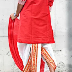 GOURI COLLECTIONS Ready To Wear Premium Quality Pant System Mayur Puchha Embellished Men Dhoti image 2
