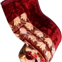 Floral Single Mink Blanket for Heavy Winter-image-36