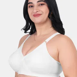 KOMLI Pack Of 3 Non Padded Full Coverage Cotton Minimizer Bra- All Day Comfort image 3