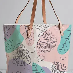 STYBUZZ Multicoloured Floral Printed Tote Bag-picture-39