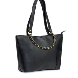 Pink Potato Black Shopper Shoulder Bag image 2