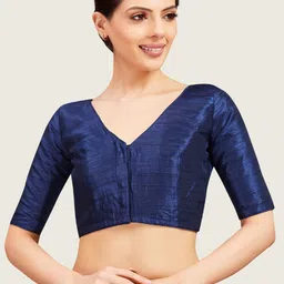 Studio Shringaar V-Neck Readymade Saree Blouse-picture-36