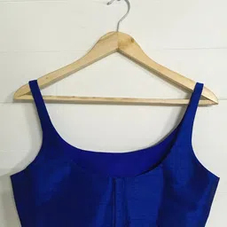 Suta Women Blue Solid Saree Blouse-image-77