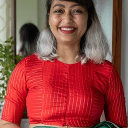 Suta Red Zari Striped Chanderi Saree Blouse-image-20