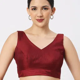 neckbook Embroidered V-Neck Saree Blouse-picture-45