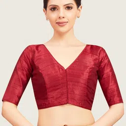 Studio Shringaar V-Neck Readymade Saree Blouse-picture-21