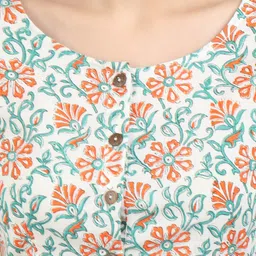 Llajja Printed Cotton Saree Blouse image 5