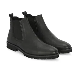 Delize Men Mid Top Round Toe Chelsea Boots-image-21