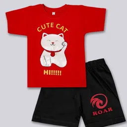 BAESD Boys Printed Pure Cotton T-shirt with Shorts-picture-25