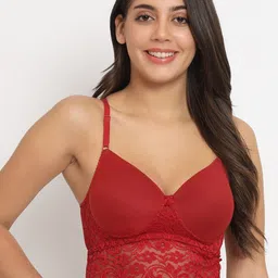 College Girl Medium Coverage Non-Wired Lightly Padded Bralette Bra With All Day Comfort image 1