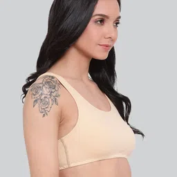 LYRA Pack Of 2 Cotton Spandex Beginner Bra with 4 way Stretch image 5