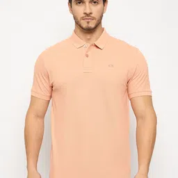 98 Degree North Men Solid Polo Collar Pure Cotton Pocket T-shirt image 1