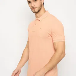 98 Degree North Men Solid Polo Collar Pure Cotton Pocket T-shirt image 3