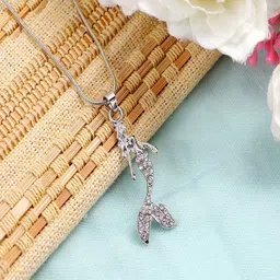 UNIVERSITY TRENDZ Silver-Toned & White Silver-Plated Antique Chain-image-96