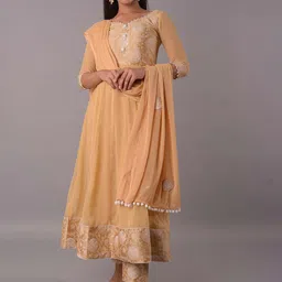 Utsav Fashion Floral Printed Empire Kurta with Trouser & Dupatta-picture-10