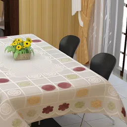 BIGGER FISH White Cotton 6-Seater Table Cover image 1