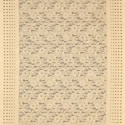 BIGGER FISH Beige Self Design Cotton 4-Seater Table Cover image 2