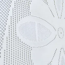 BIGGER FISH White Floral Cotton 6-Seater Table Cover image 2