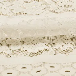 BIGGER FISH Beige Cotton 8-Seater Table Cover image 3