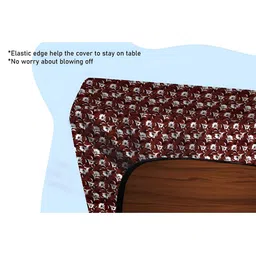 Stylista Magenta Waterproof 4-Seater Rectangular Table Cover image 3