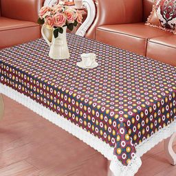 Dakshya Industries Red & White Printed 4 Seater Table Covers-picture-17